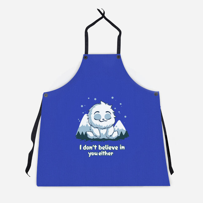 Yeti Doesn't Believe In You-Unisex-Kitchen-Apron-Geeky Girlky