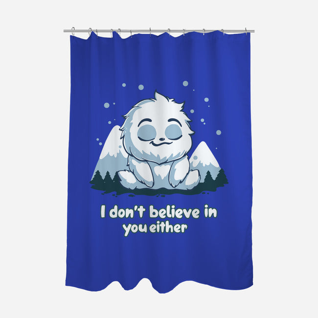 Yeti Doesn't Believe In You-None-Polyester-Shower Curtain-Geeky Girlky