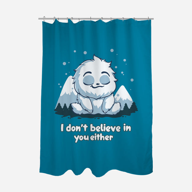 Yeti Doesn't Believe In You-None-Polyester-Shower Curtain-Geeky Girlky