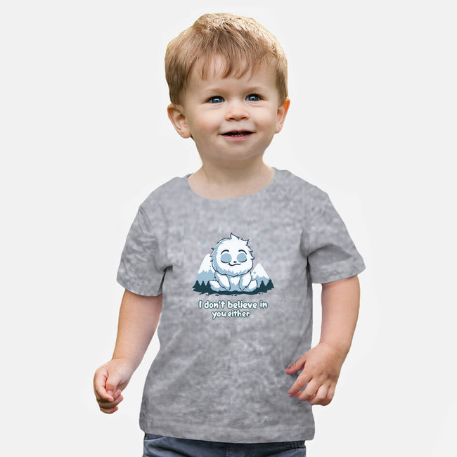 Yeti Doesn't Believe In You-Baby-Basic-Tee-Geeky Girlky