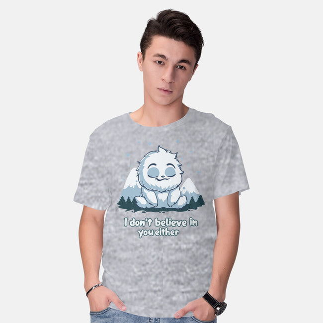 Yeti Doesn't Believe In You-Mens-Basic-Tee-Geeky Girlky