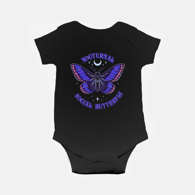 Nocturnal Social Butterfly-Baby-Basic-Onesie-rmatix