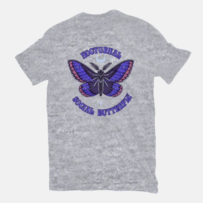 Nocturnal Social Butterfly-Womens-Fitted-Tee-rmatix