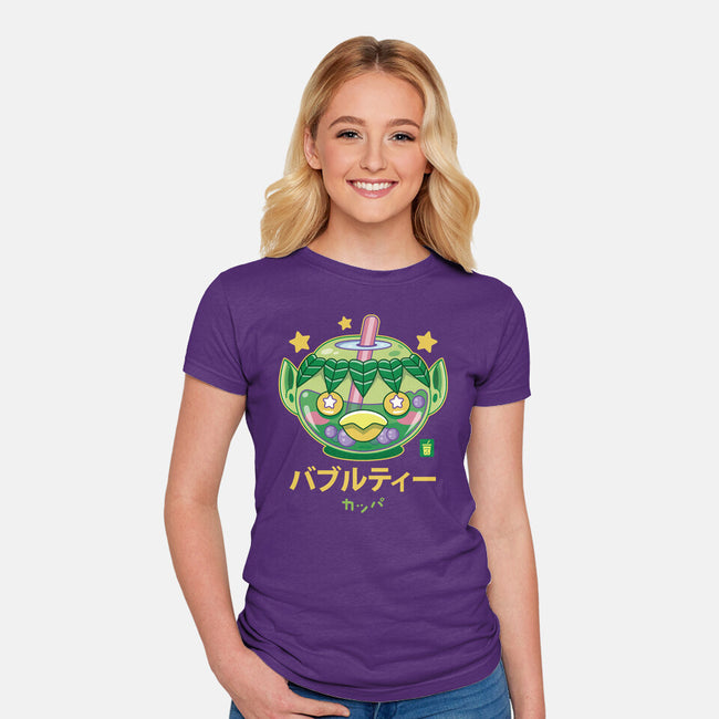 Kappa Bubble Tea-Womens-Fitted-Tee-LAGELANTEE