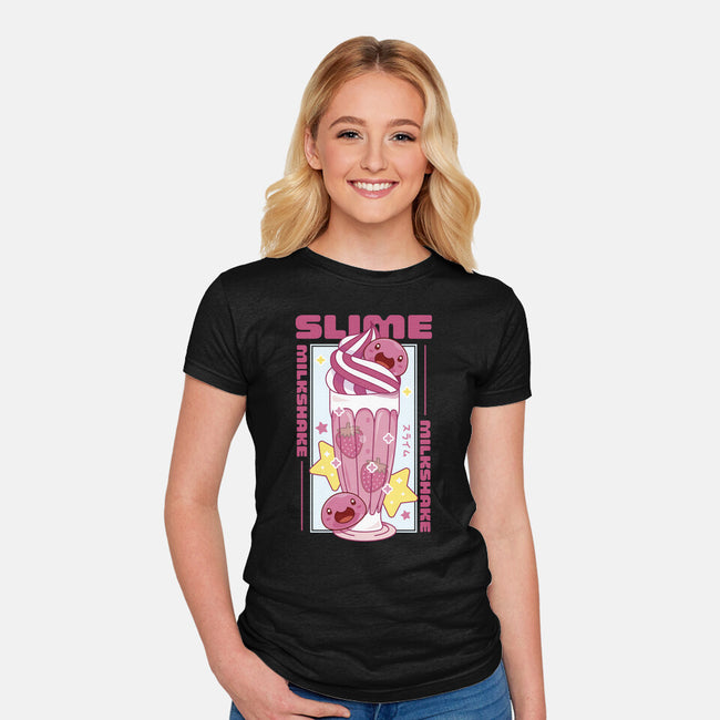 Pink Slime Sweet Milk-Womens-Fitted-Tee-LAGELANTEE