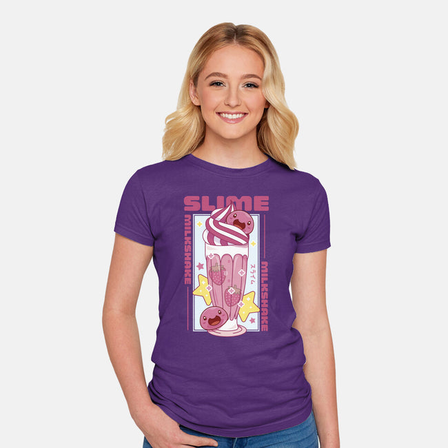 Pink Slime Sweet Milk-Womens-Fitted-Tee-LAGELANTEE