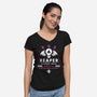 Reaper Networking Service-Womens-V-Neck-Tee-LAGELANTEE