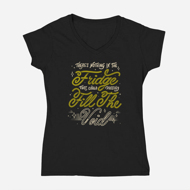 Nothing In The Fridge-Womens-V-Neck-Tee-tobefonseca