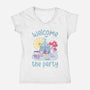 Traveling Circus-Womens-V-Neck-Tee-tobefonseca