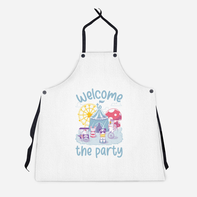 Traveling Circus-Unisex-Kitchen-Apron-tobefonseca