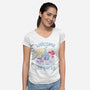 Traveling Circus-Womens-V-Neck-Tee-tobefonseca