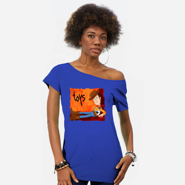 Toys Issues-Womens-Off Shoulder-Tee-jasesa