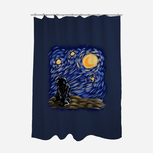 R2 Night-None-Polyester-Shower Curtain-nickzzarto