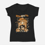 Resting Witch Face-Womens-V-Neck-Tee-Massai