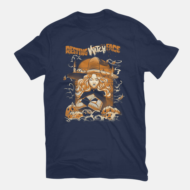 Resting Witch Face-Mens-Premium-Tee-Massai