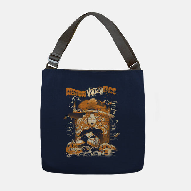 Resting Witch Face-None-Adjustable Tote-Bag-Massai