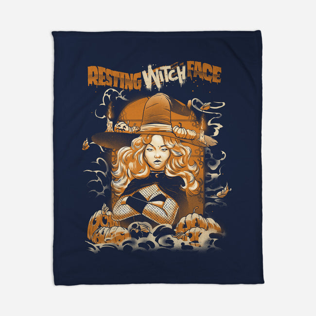 Resting Witch Face-None-Fleece-Blanket-Massai