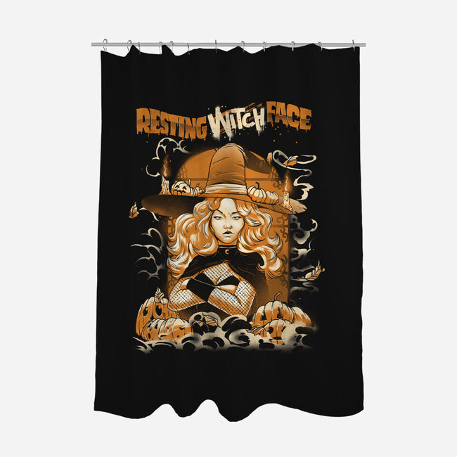 Resting Witch Face-None-Polyester-Shower Curtain-Massai