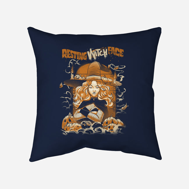 Resting Witch Face-None-Removable Cover w Insert-Throw Pillow-Massai