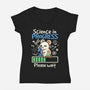 Science In Progress-Womens-V-Neck-Tee-NemiMakeit