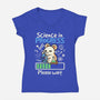 Science In Progress-Womens-V-Neck-Tee-NemiMakeit