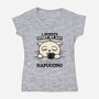 Always Napuccino-Womens-V-Neck-Tee-BridgeWalker