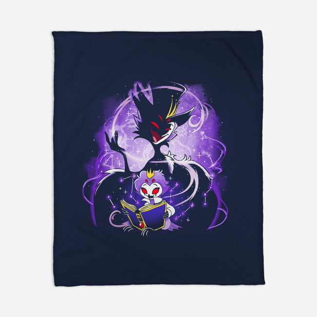 Demon Owl-None-Fleece-Blanket-Vallina84