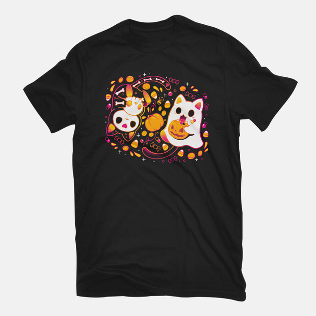 Halloween Kittens-Youth-Basic-Tee-Vallina84