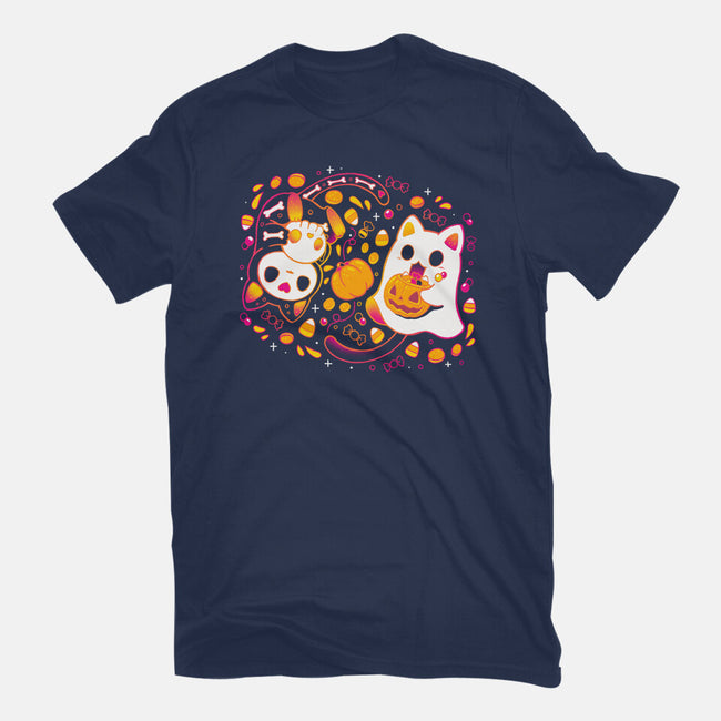 Halloween Kittens-Youth-Basic-Tee-Vallina84