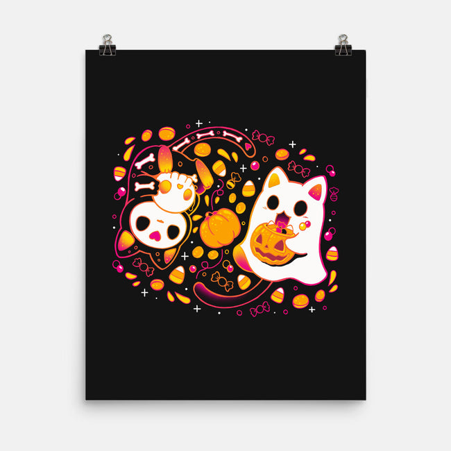 Halloween Kittens-None-Matte-Poster-Vallina84