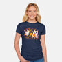 Halloween Kittens-Womens-Fitted-Tee-Vallina84