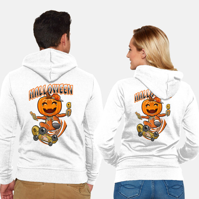 Skateboard Trickster-Unisex-Zip-Up-Sweatshirt-palmstreet