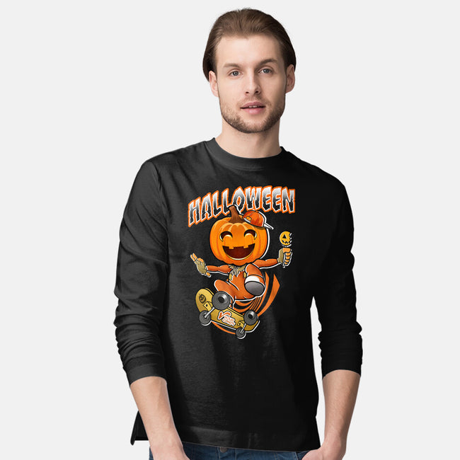 Skateboard Trickster-Mens-Long Sleeved-Tee-palmstreet