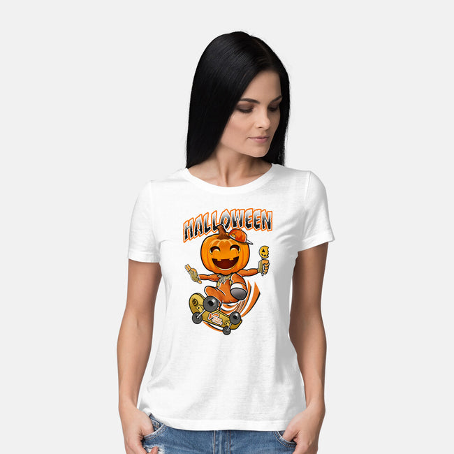 Skateboard Trickster-Womens-Basic-Tee-palmstreet