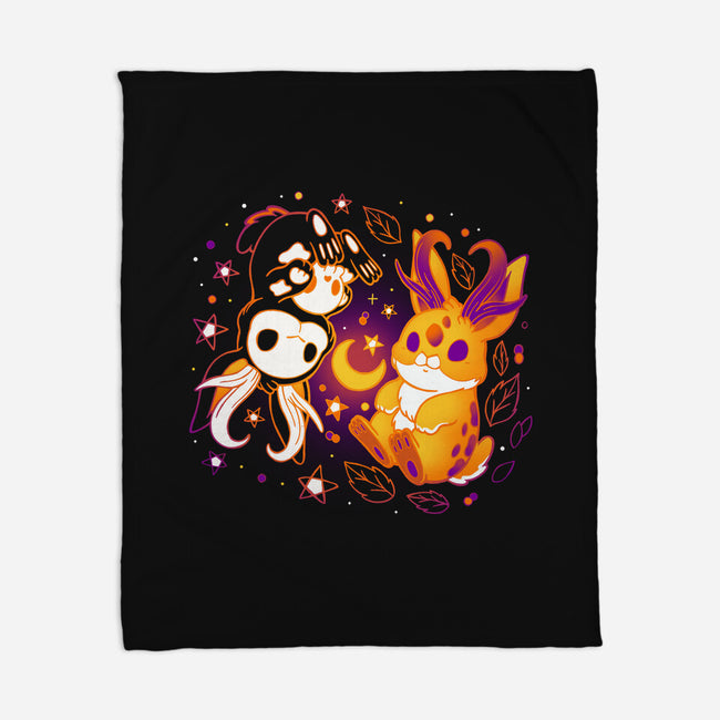 Halloween Jackalope-None-Fleece-Blanket-Vallina84