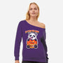 Just In It For The Candy-Womens-Off Shoulder-Sweatshirt-palmstreet