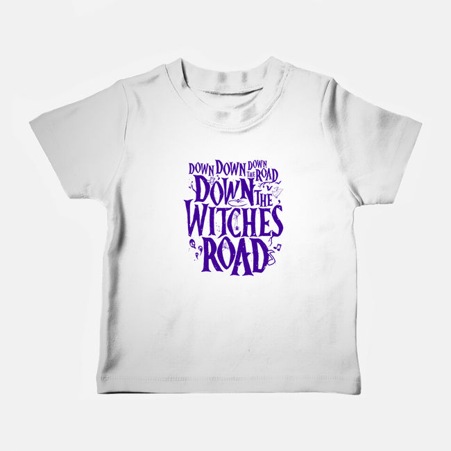 Down The Witches Road-Baby-Basic-Tee-teesgeex