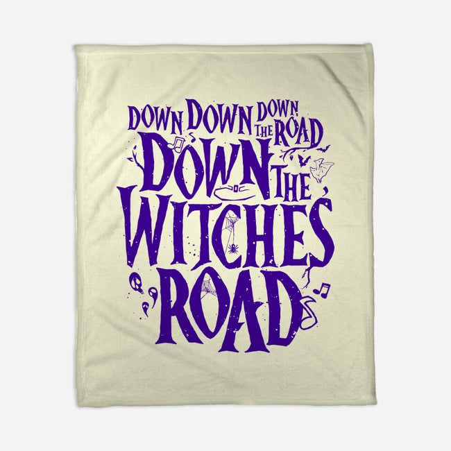 Down The Witches Road-None-Fleece-Blanket-teesgeex