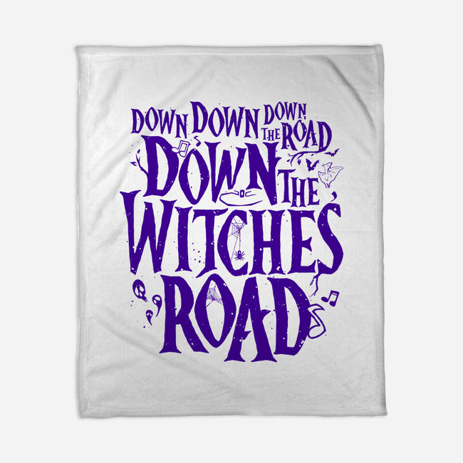 Down The Witches Road-None-Fleece-Blanket-teesgeex