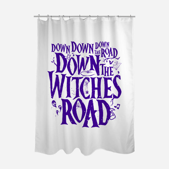 Down The Witches Road-None-Polyester-Shower Curtain-teesgeex