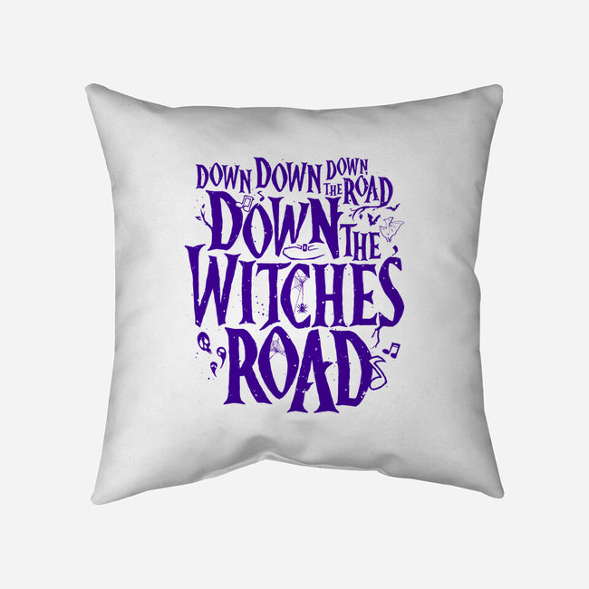 Down The Witches Road-None-Removable Cover w Insert-Throw Pillow-teesgeex