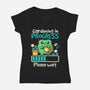 Gardening In Progress-Womens-V-Neck-Tee-NemiMakeit