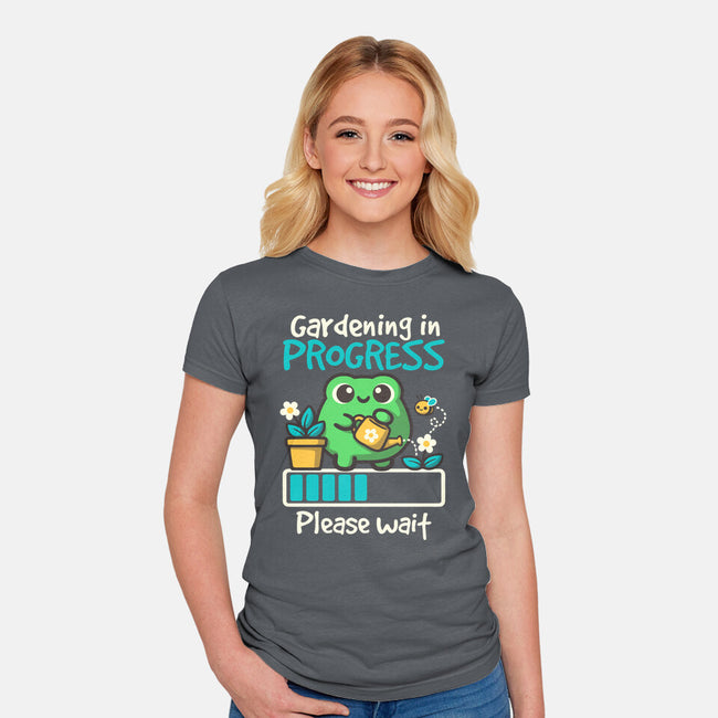 Gardening In Progress-Womens-Fitted-Tee-NemiMakeit