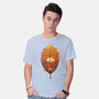 Red Leaf Panda-Mens-Basic-Tee-dandingeroz