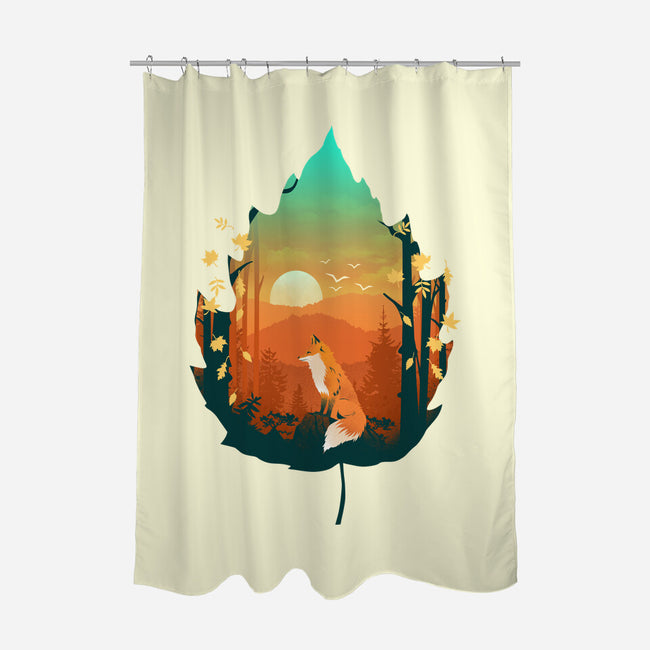 Red Leaf Fox-None-Polyester-Shower Curtain-dandingeroz