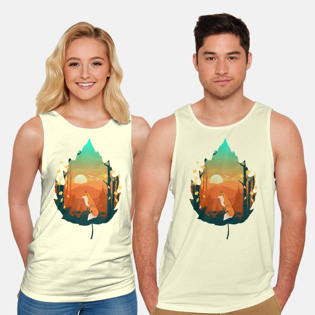 Red Leaf Fox-Unisex-Basic-Tank-dandingeroz