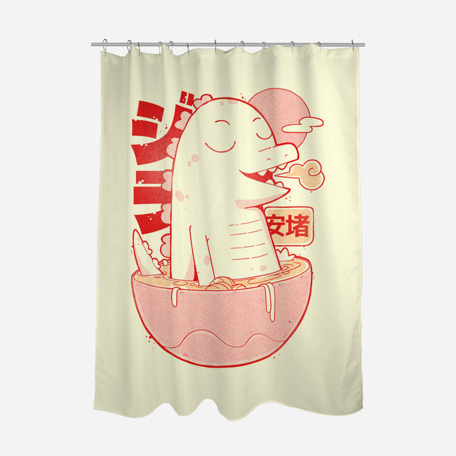 Ramen Dino-None-Polyester-Shower Curtain-Kabuto Studio