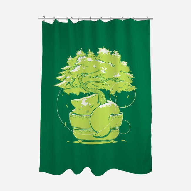 Foxy Tree-None-Polyester-Shower Curtain-Kabuto Studio