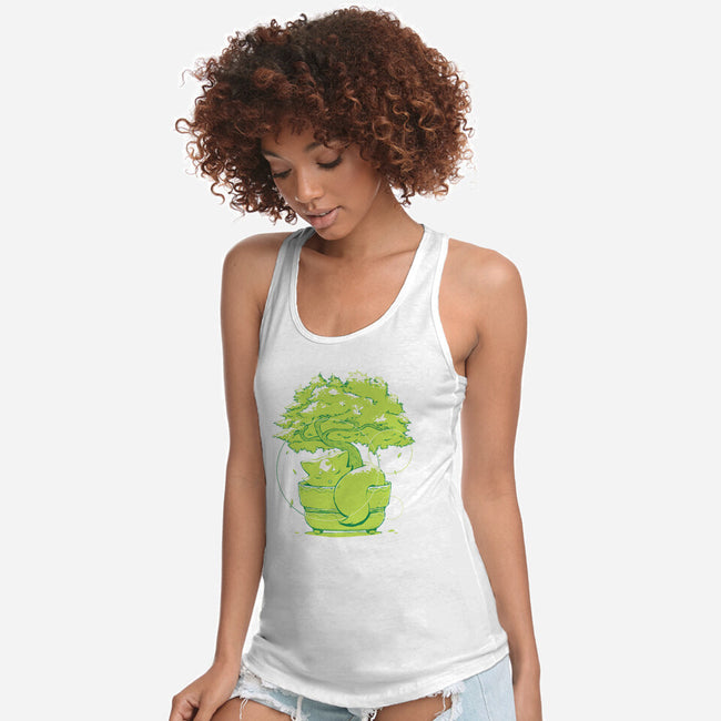 Foxy Tree-Womens-Racerback-Tank-Kabuto Studio