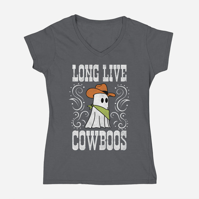 Cowboos-Womens-V-Neck-Tee-SCelano Design